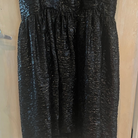New without tag sample J Mendel black lame mermaid gown evening dress size 6 - Picture 12 of 15